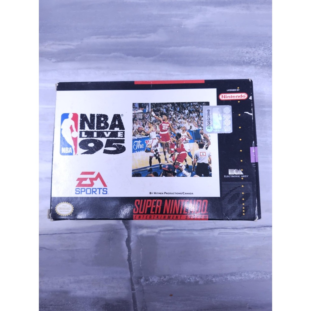 NBA Live 95 Super Nintendo Entertainment‎ System 1994 SNES CIB Complete